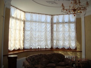 Французские шторы — фото роскошного украшения окон